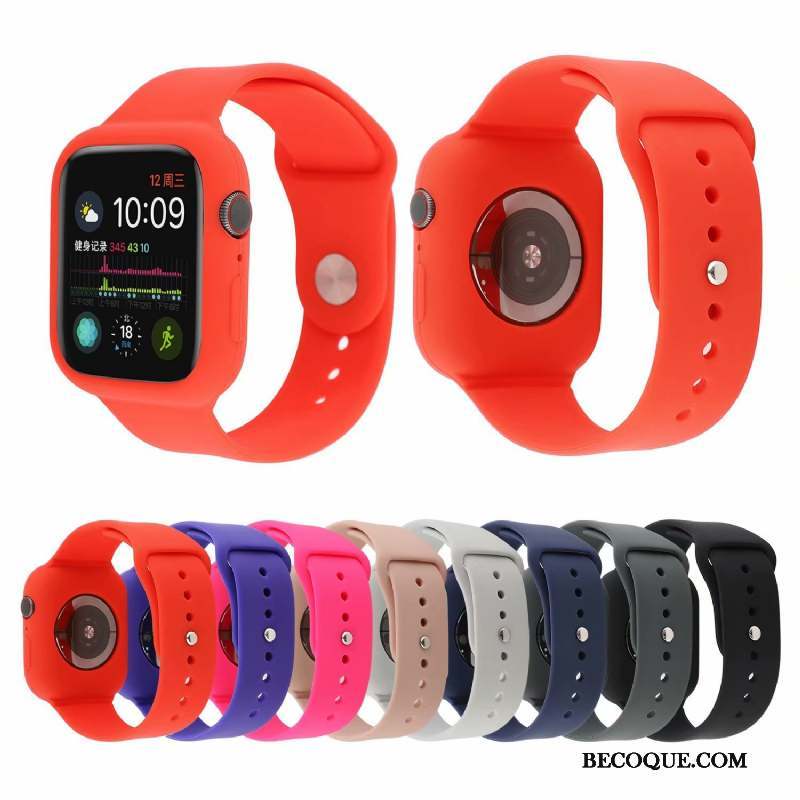Apple Watch Series 4 Rouge Coque Tendance Sport Nouveau Mode