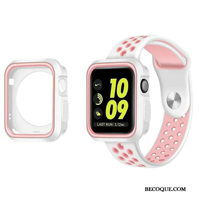 Apple Watch Series 5 Coque Étui Protection Sport Blanc Refroidissement