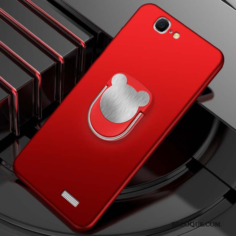 Huawei Ascend G7 Coque Incassable Rouge Protection Simple Téléphone Portable