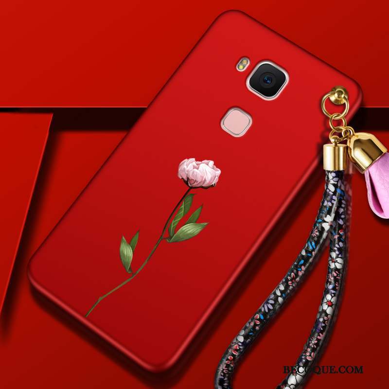 Huawei G7 Plus Coque Protection Silicone Rouge Tout Compris Tendance Étui