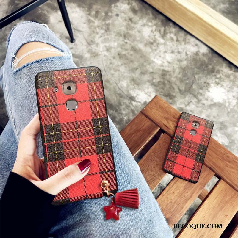 Huawei G9 Plus Rouge Créatif Fluide Doux Coque De Téléphone Silicone Personnalité