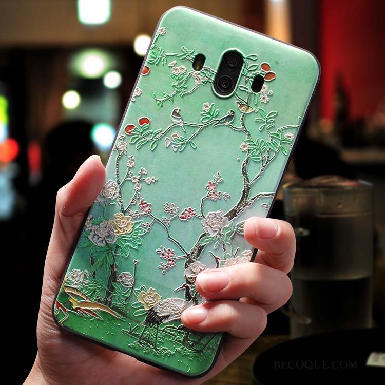 Huawei Mate 10 Incassable Vert Silicone Personnalité Coque De Téléphone Créatif