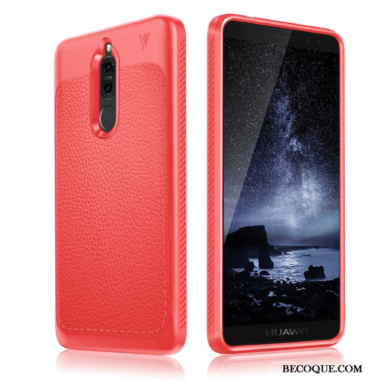 Huawei Mate 10 Lite Coque Protection Étui Rouge Tout Compris Silicone Incassable