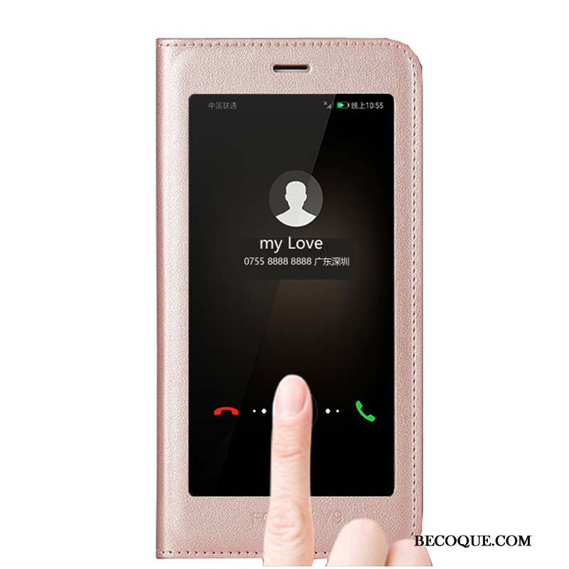 Huawei Mate 10 Lite Étui En Cuir Clamshell Mince Coque De Téléphone Tout Compris Incassable