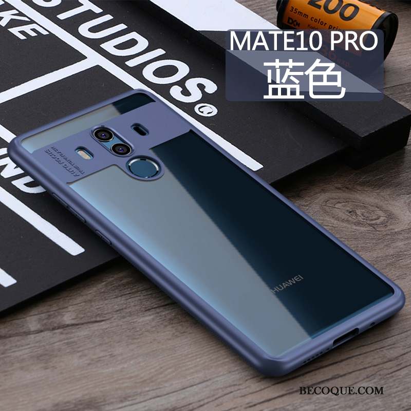 Huawei Mate 10 Pro Bleu Coque De Téléphone Transparent Étui Silicone Très Mince