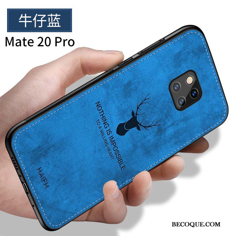 Huawei Mate 20 Pro Créatif Personnalité Coque Fluide Doux Délavé En Daim Incassable