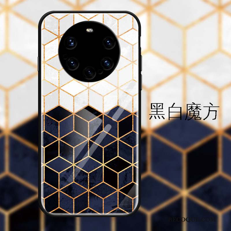 Huawei Mate 40 Rs Mode Dégradé Noir Protection Verre Coque De Téléphone