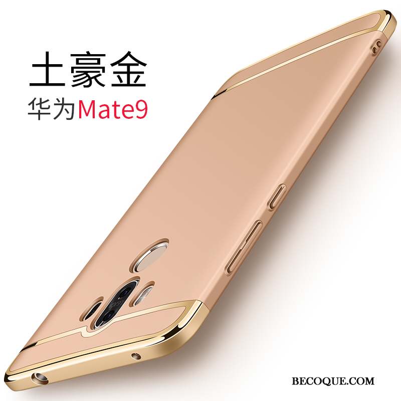 Huawei Mate 9 Business Étui Or Coque De Téléphone Délavé En Daim Nouveau