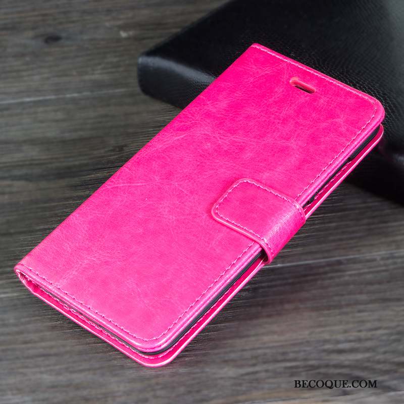 Huawei Mate 9 Pro Coque De Téléphone Étui En Cuir Incassable Téléphone Portable Protection Rouge