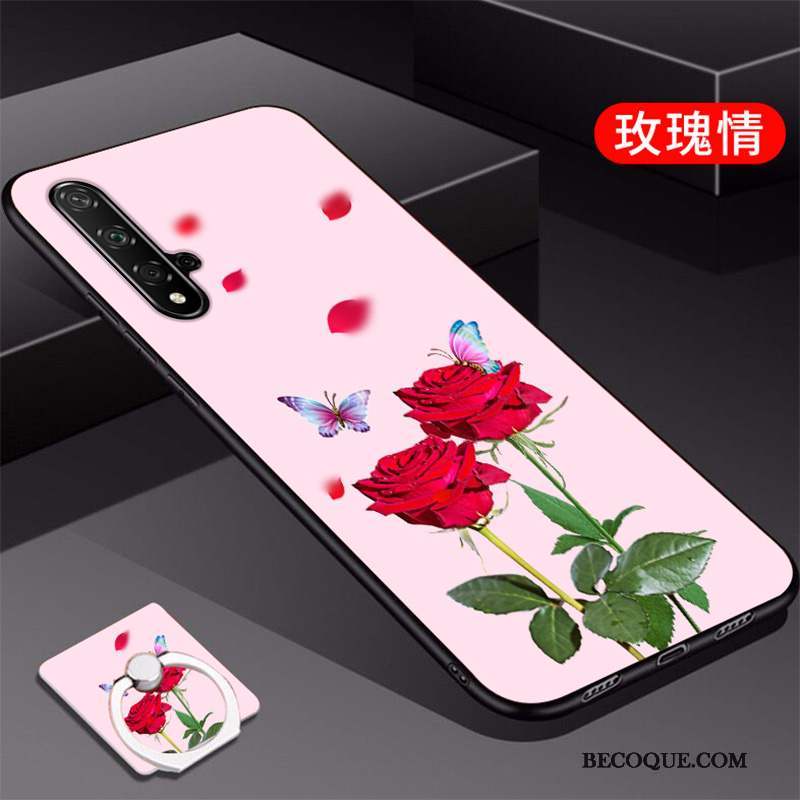 Huawei Nova 5t Coque Personnalité Nouveau Marque De Tendance Étui Rouge Mode
