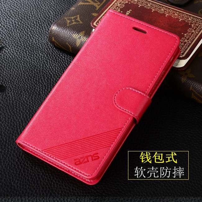 Huawei P Smart Rouge Tout Compris Clamshell Coque De Téléphone Étui En Cuir Incassable