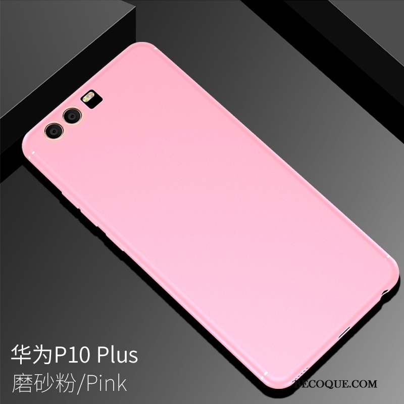 Huawei P10 Plus Coque De Téléphone Rose Silicone Très Mince Membrane Personnalisé