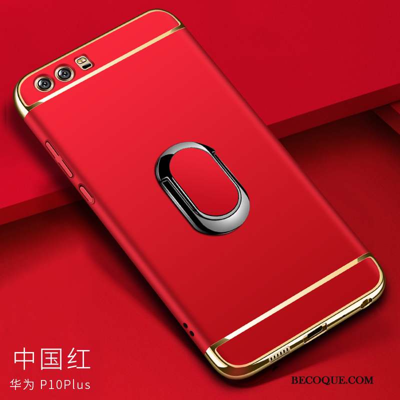 Huawei P10 Plus Rouge Coque De Téléphone Difficile Protection Magnétisme