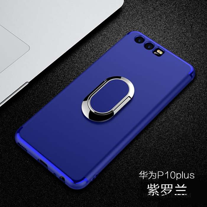 Huawei P10 Plus Tendance Fluide Doux Bleu Incassable Coque Anneau