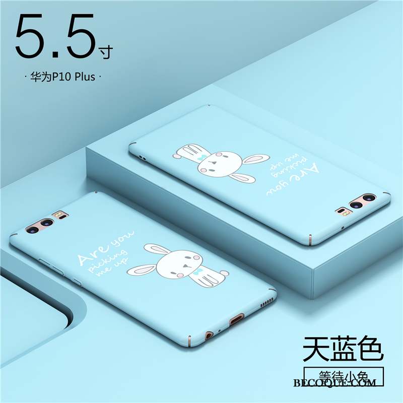 Huawei P10 Plus Téléphone Portable Tout Compris Coque De Téléphone Créatif Bleu Clair Personnalité