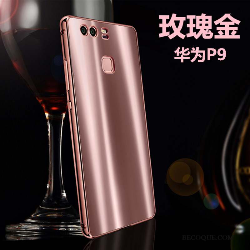 Huawei P9 Jeunesse Rose Métal Coque De Téléphone Étui Incassable