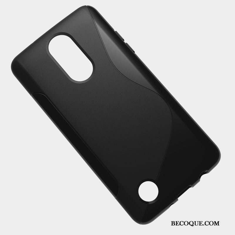 Lg K8 2017 Protection Téléphone Portable Noir Étui Fluide Doux Coque