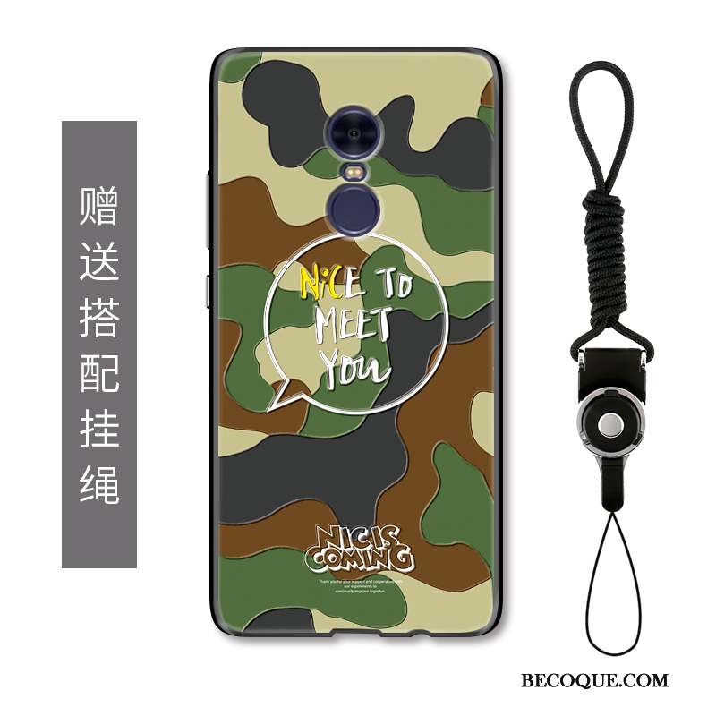 Redmi Note 4x Coque Créatif Protection Personnalité Camouflage Vert Gaufrage