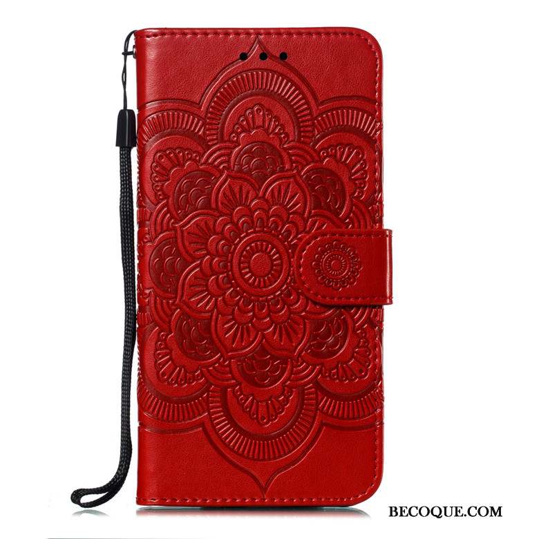 Redmi Note 6 Pro Coque Protection Étui Rouge Étui En Cuir Incassable Petit