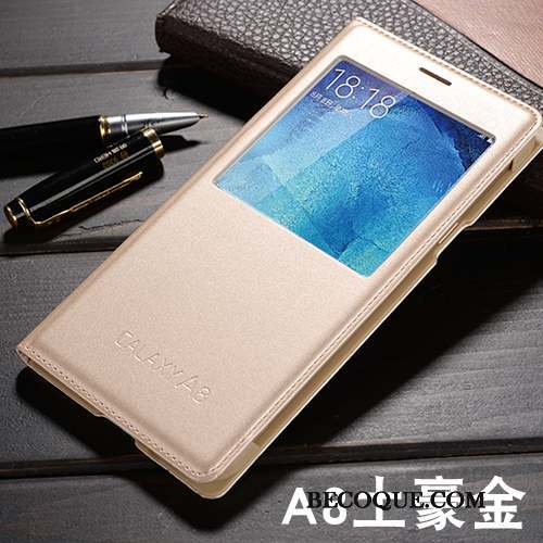 Samsung Galaxy A8 Coque De Téléphone Housse Étui Protection Étui En Cuir Clair