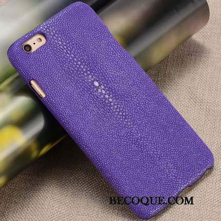 Samsung Galaxy A8+ Coque Incassable Perle Violet Étui Naturel Difficile