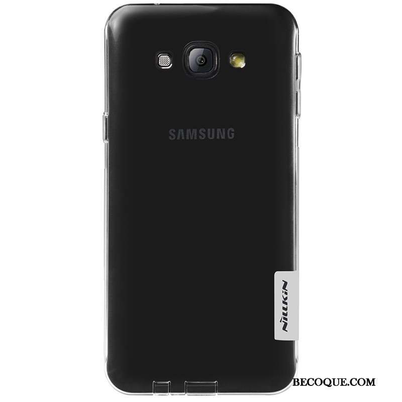 Samsung Galaxy A8 Protection Coque De Téléphone Téléphone Portable Étui Argent Fluide Doux