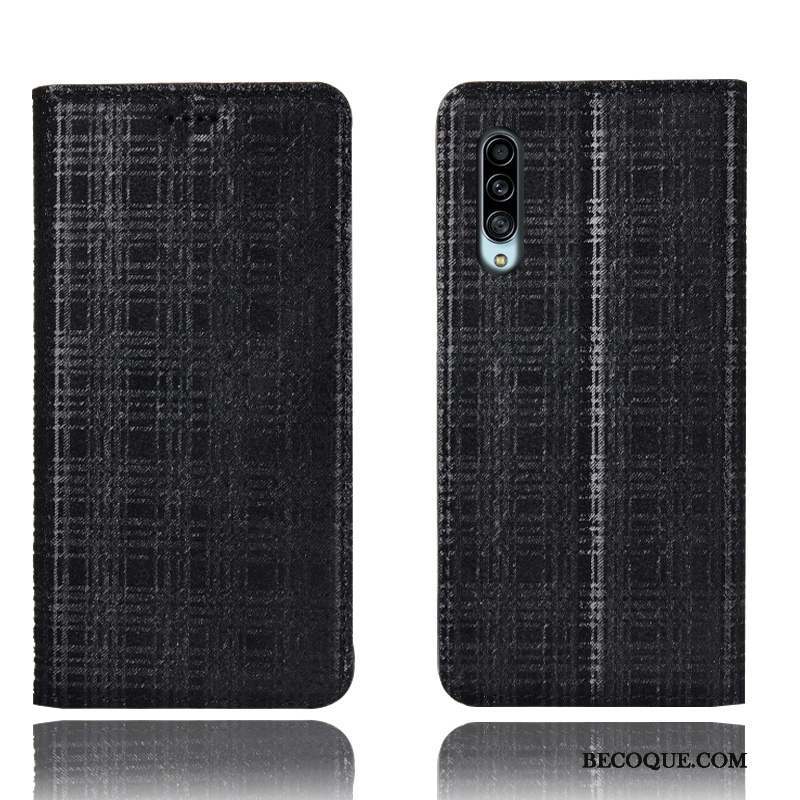 Samsung Galaxy A90 5g Velours Noir Étui Coque De Téléphone Incassable Housse