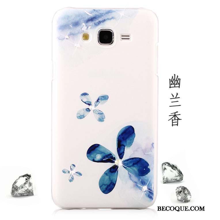 Samsung Galaxy J5 2015 Protection Coque De Téléphone Bleu Peinture Étui Difficile