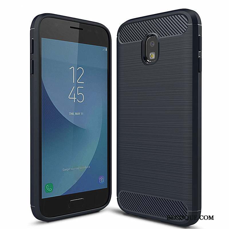 Samsung Galaxy J5 2017 Coque Silicone Téléphone Portable Étui Protection Bleu