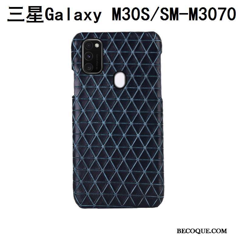 Samsung Galaxy M30s Personnalisé Cuir Véritable Couvercle Arrière Coque Mode Protection