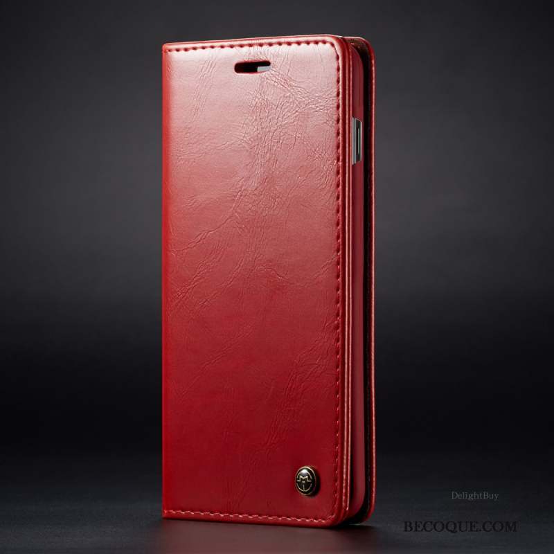 Samsung Galaxy Note 10+ Cuir Étui Rouge Protection Carte Coque De Téléphone
