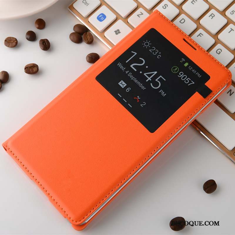 Samsung Galaxy Note 3 Orange Protection Coque De Téléphone Tendance Étui Dormance