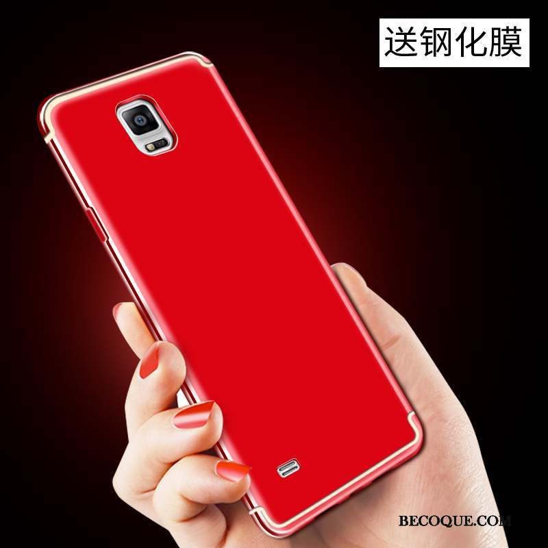 Samsung Galaxy Note 4 Coque Rouge Téléphone Portable Tout Compris Incassable Étui Créatif