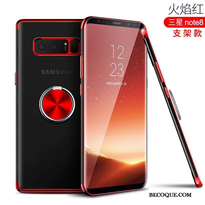 Samsung Galaxy Note 8 Coque Étui Très Mince Créatif Tout Compris Silicone Rouge