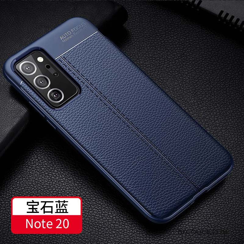 Samsung Galaxy Note20 Protection Silicone Créatif Coque De Téléphone Personnalité Cuir