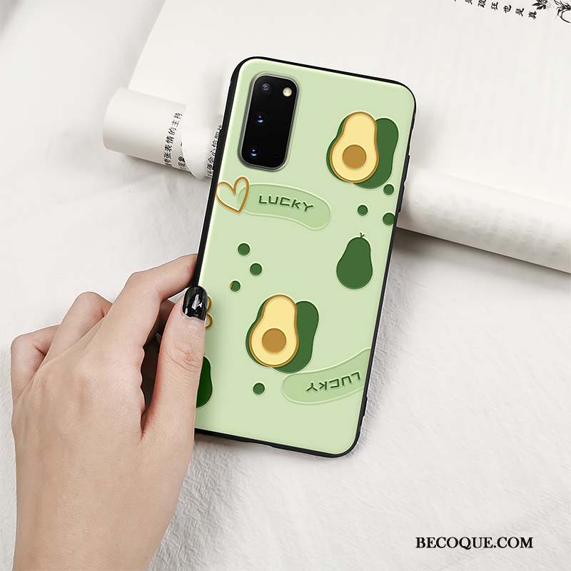 Samsung Galaxy S20 Étui Coque De Téléphone Fruit Fluide Doux Tendance Délavé En Daim