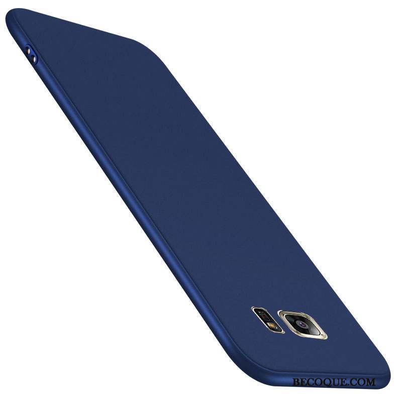 Samsung Galaxy S7 Edge Fluide Doux Incassable Bleu Coque De Téléphone Protection Légères