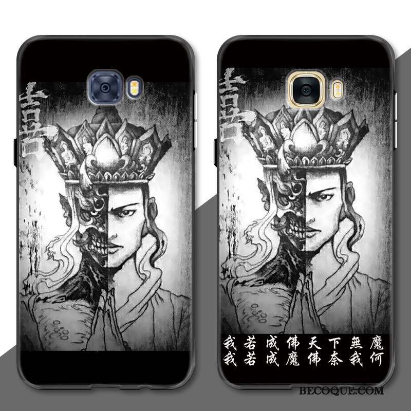 Samsung Galaxy S7 Edge Incassable Coque De Téléphone Bouddha Noir Personnalité Difficile
