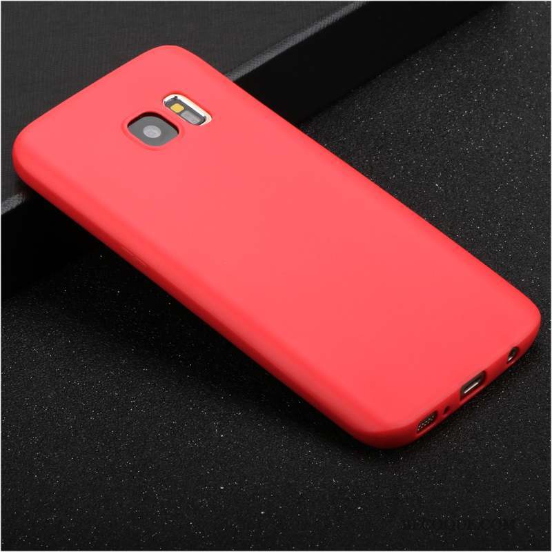 Samsung Galaxy S7 Edge Incassable Étui Rouge Coque De Téléphone Très Mince Protection