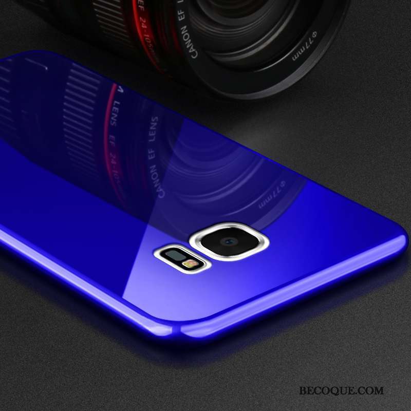 Samsung Galaxy S7 Edge Support Rouge Délavé En Daim Étui Personnalité Coque De Téléphone