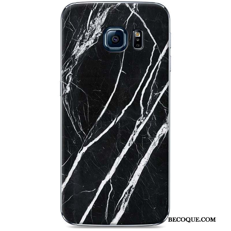 Samsung Galaxy S7 Edge Étui Protection Coque De Téléphone Noir Incassable Peinture