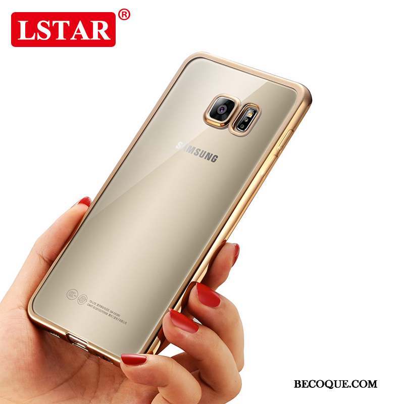 Samsung Galaxy S7 Très Mince Fluide Doux Silicone Or Coque De Téléphone Étui