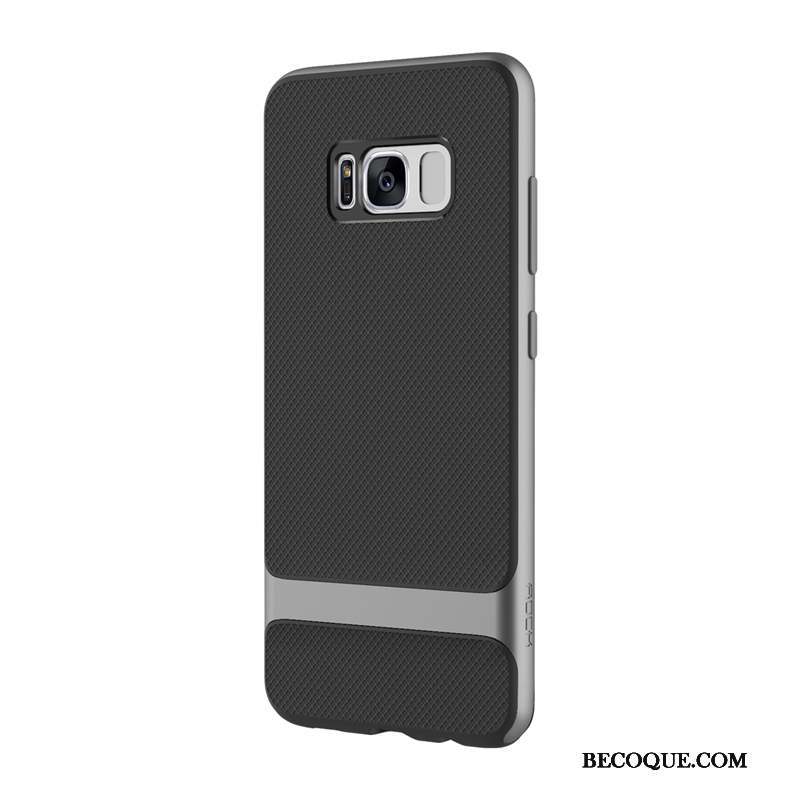 Samsung Galaxy S8+ Coque De Téléphone Tout Compris Silicone Gris Légères Tendance