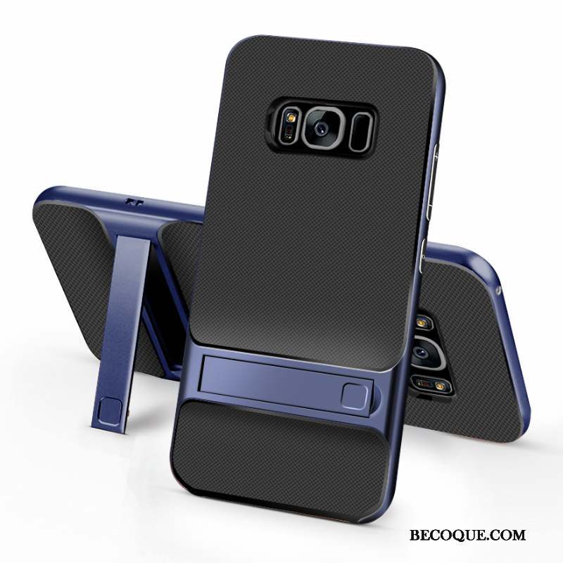 Samsung Galaxy S8+ Coque Délavé En Daim Silicone Créatif Bleu Incassable Tendance