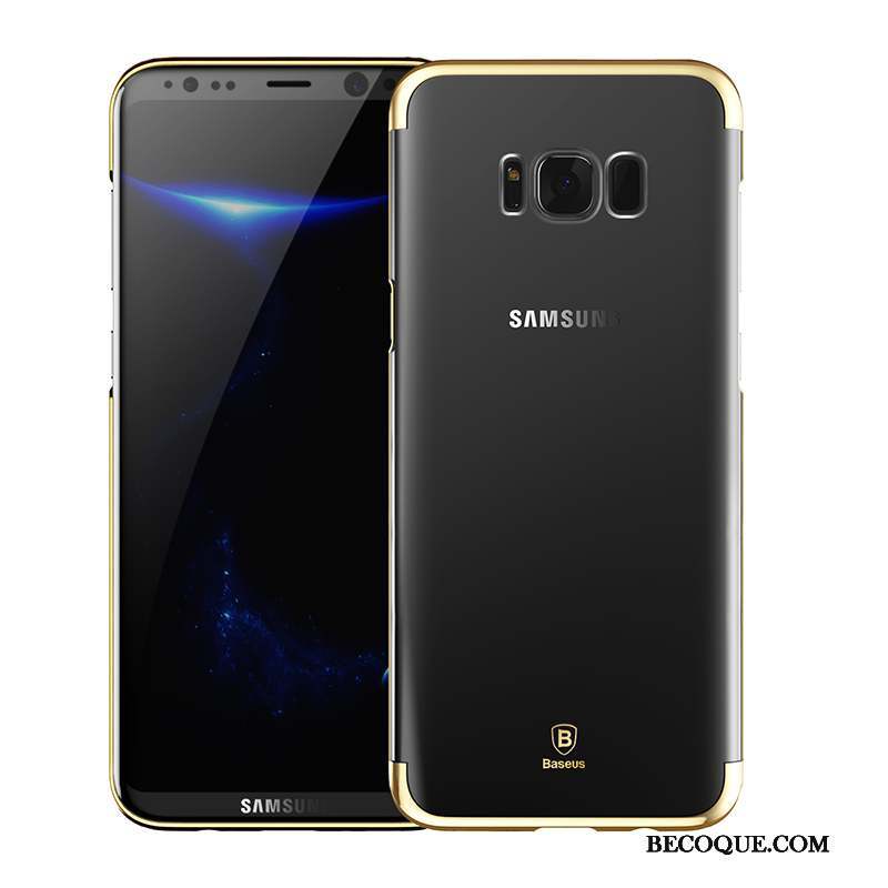 Samsung Galaxy S8 Coque Très Mince Transparent Protection Difficile Tendance Or