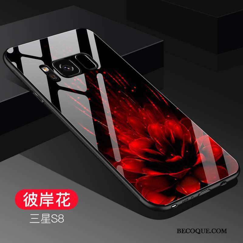 Samsung Galaxy S8 Tout Compris Silicone Coque De Téléphone Fluide Doux Rouge Personnalité
