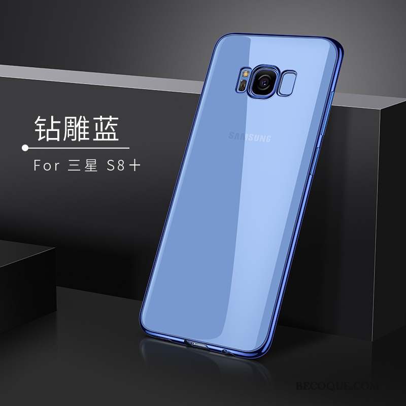Samsung Galaxy S8+ Transparent Fluide Doux Jaune Tendance Coque De Téléphone