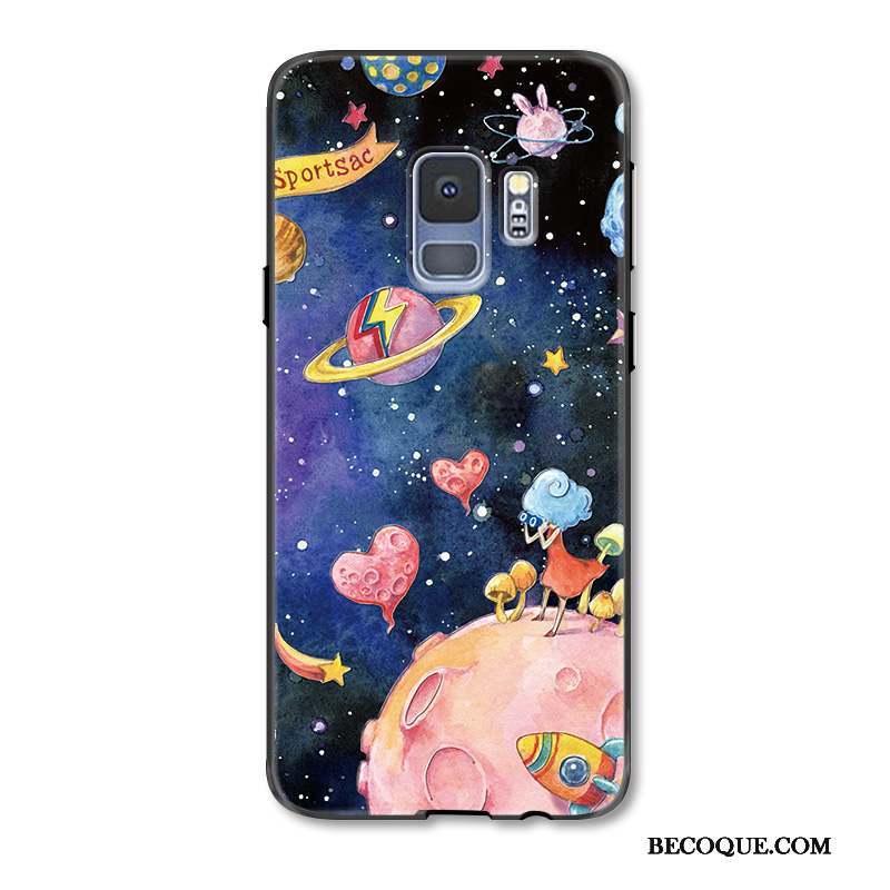 Samsung Galaxy S9+ Étui Incassable Tout Compris Fluide Doux Violet Coque De Téléphone