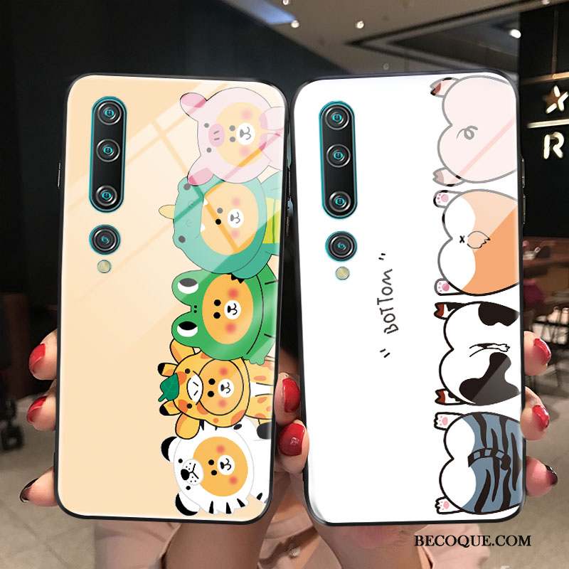 Xiaomi Mi 10 Protection Coque De Téléphone Ours Mode Verre Jeunesse
