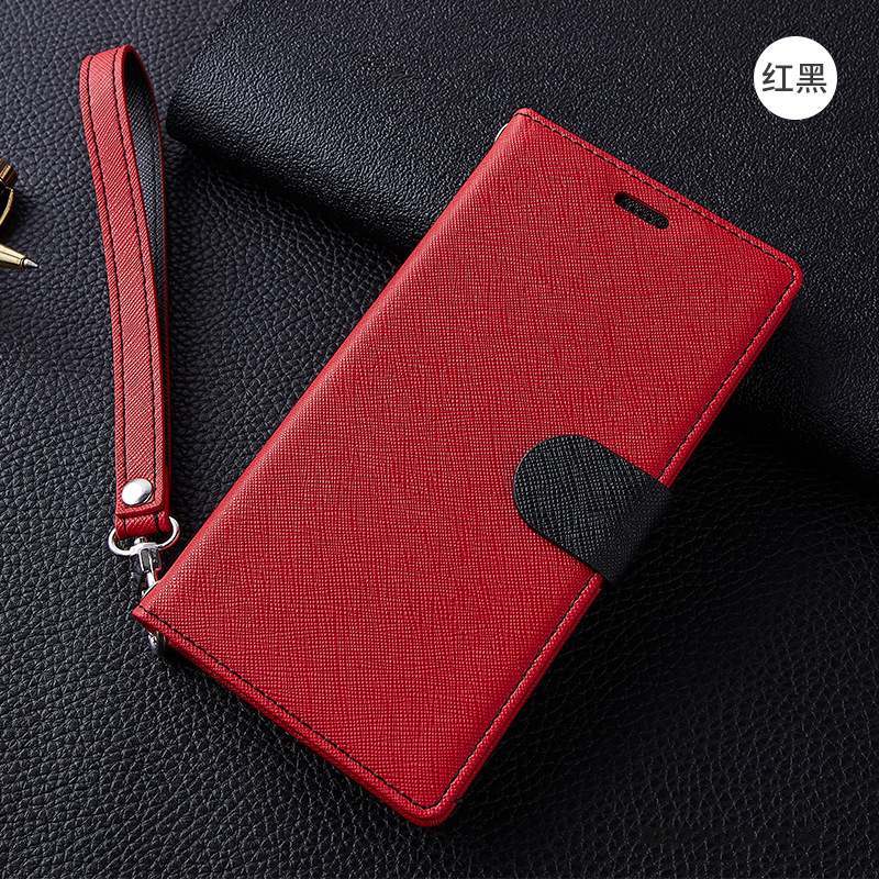 iPhone 11 Nouveau Coque De Téléphone Rouge Modèle De Mot Étui Étui En Cuir